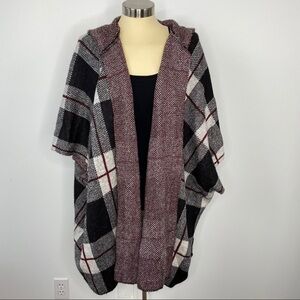 Mossimo Supply Co. Plaid Poncho Wrap